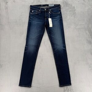 AG Womens Jeans‎ The Stilt Cigarette Leg Denim Pants Dark Wash Size 26 R